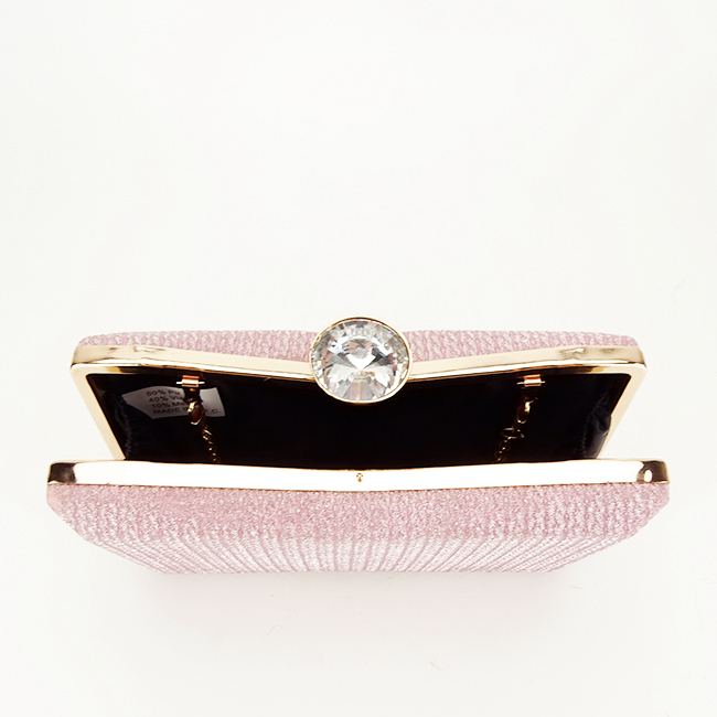 Clutch elegant, B-BJH-22718 05, 12x19x4 cm, Roz [7]