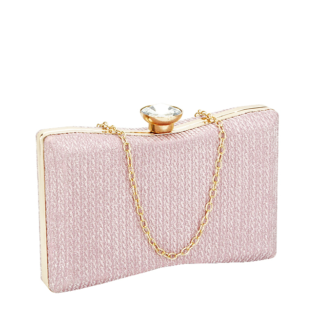 Clutch elegant, B-BJH-22718 05, 12x19x4 cm, Roz [2]