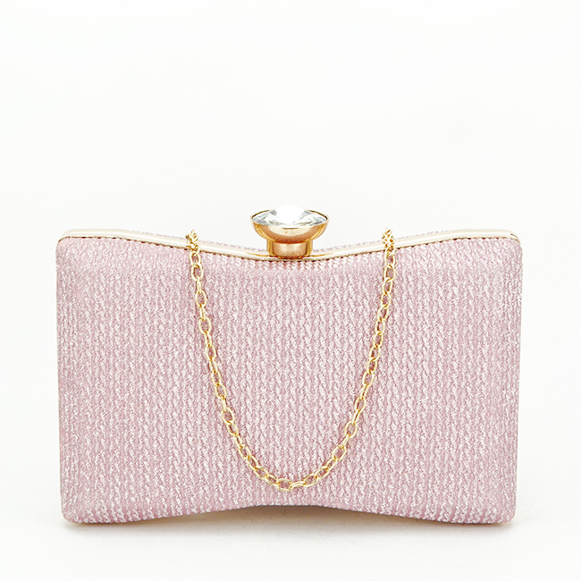 Clutch elegant, B-BJH-22718 05, 12x19x4 cm, Roz [3]