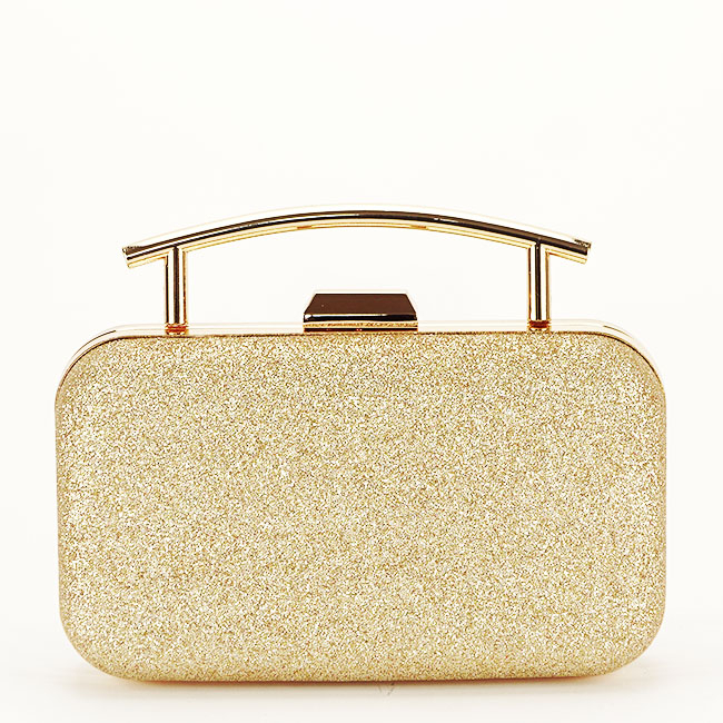 Clutch elegant cu maner B-BYH-8831 06 Auriu