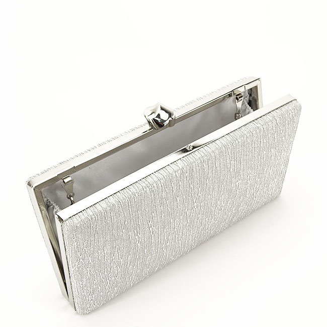Geanta clutch argintie cu sclipici B-BYH809 -06 [8]