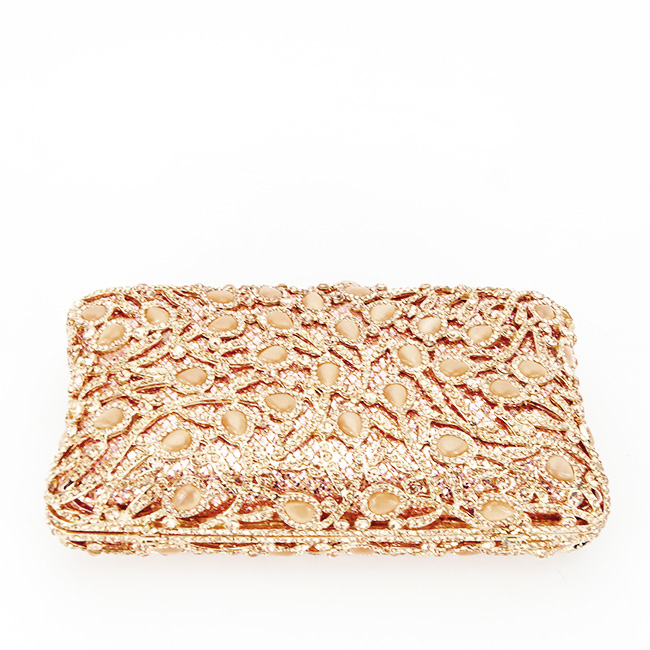 Clutch elegant Premium B-D7-5 06 Auriu rose [6]