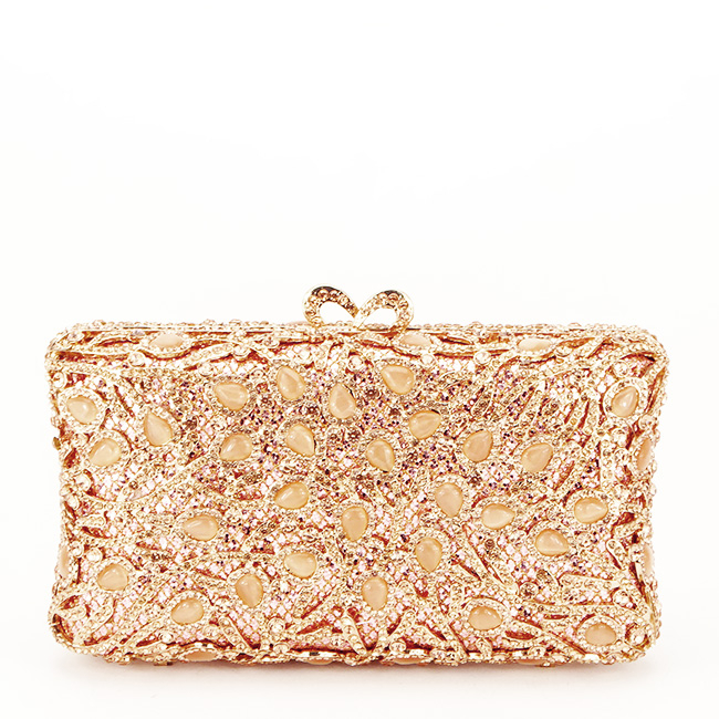 Clutch elegant Premium B-D7-5 06 Auriu rose [4]