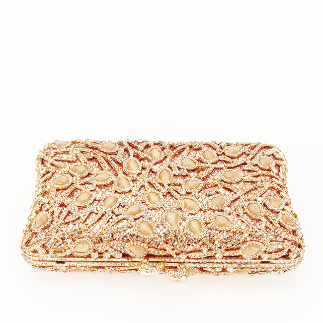 Clutch elegant Premium B-D7-5 06 Auriu rose [5]