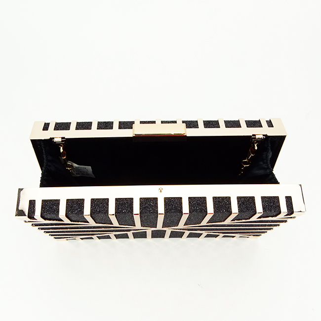 Clutch elegant accesorizat B-BFL-19207 05 Negru [4]
