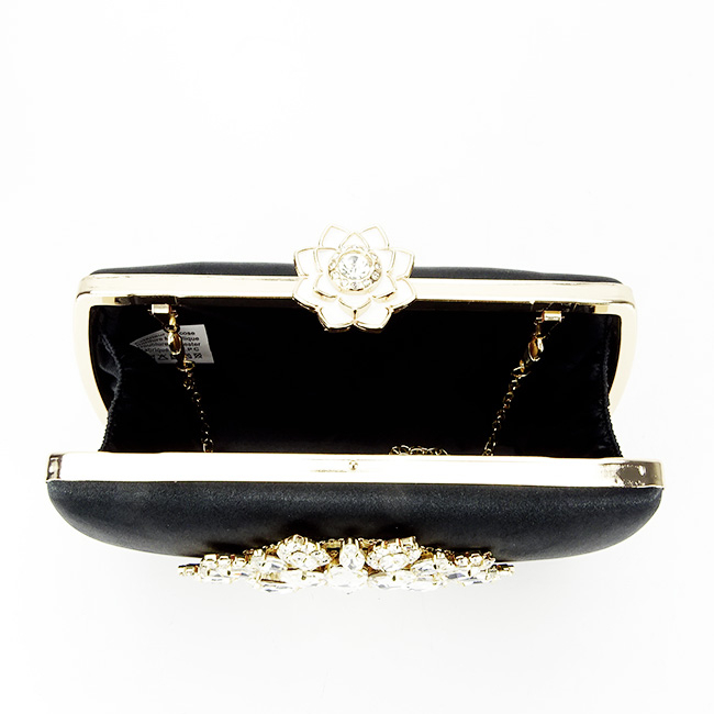 Clutch elegant cu brosa B-BRS-210 06 Negru [7]