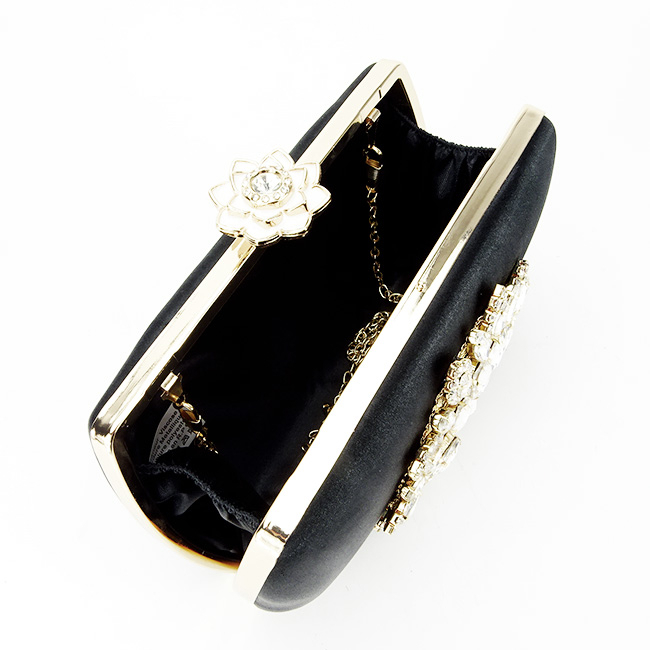 Clutch elegant cu brosa B-BRS-210 06 Negru [8]