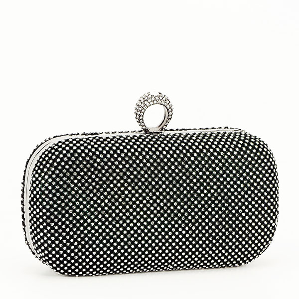 Geanta clutch cu pietricele B-BFL-1061 05 negru [3]