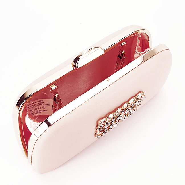 Clutch decorat cu brosa B-LK5672 06 Roz [8]