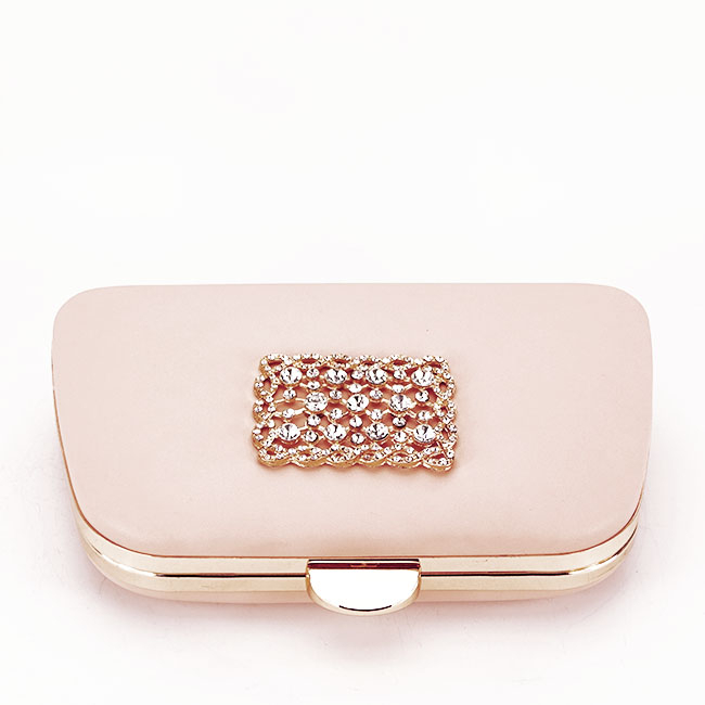 Clutch decorat cu brosa B-LK5672 06 Roz [6]