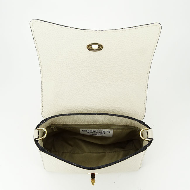 Geanta dama din piele naturala B-1523 120 Crem [7]