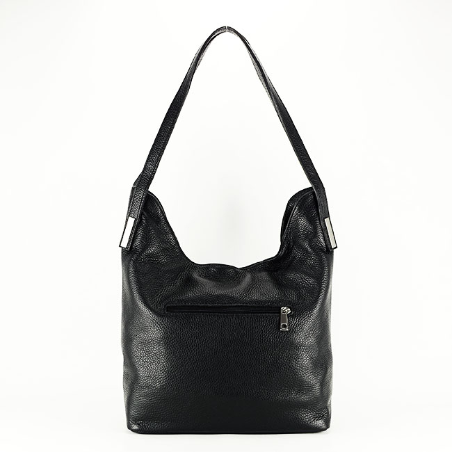 Geanta de talie mare din piele naturala 8964 124 Negru [4]