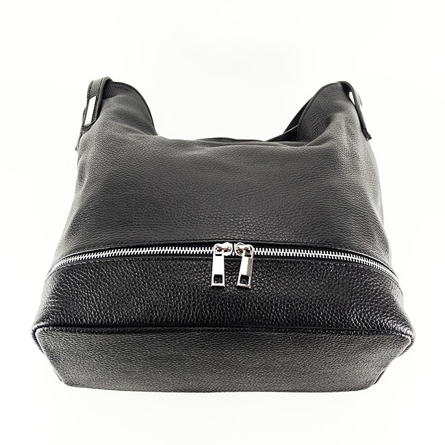 Geanta de talie mare din piele naturala 8964 124 Negru [5]
