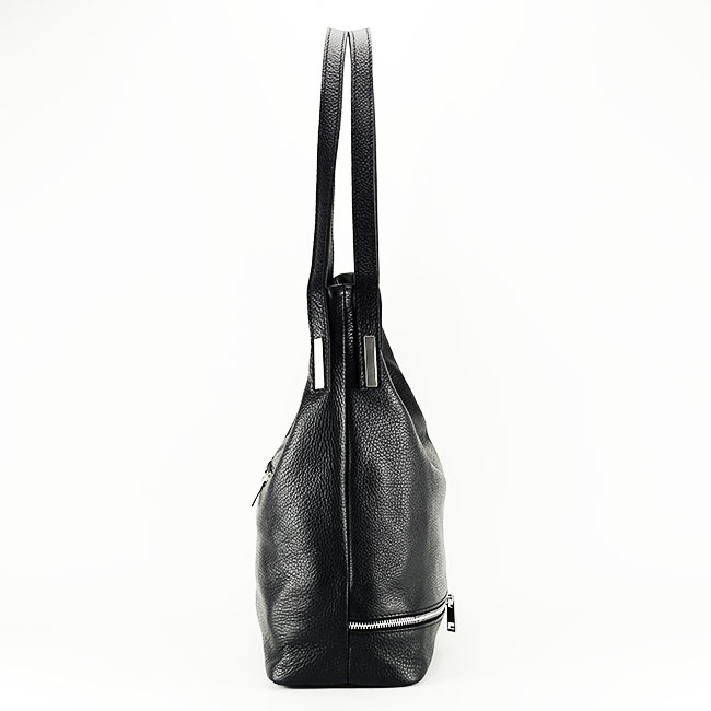 Geanta de talie mare din piele naturala 8964 124 Negru [3]