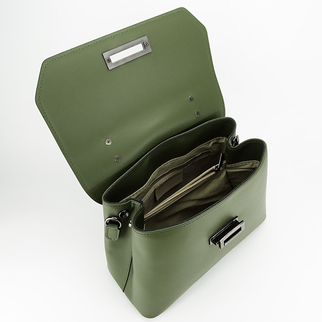 Geanta dama din piele naturala B-8972 123 Kaki [8]