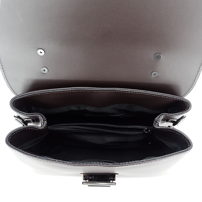 Geanta dama din piele naturala B-8972 123 Maro inchis [7]