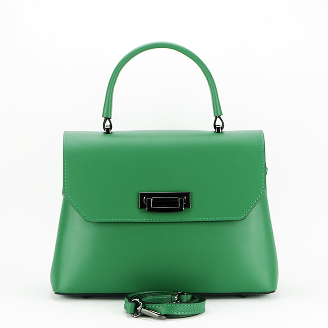 Geanta din piele naturala B-8972 123 Verde [3]