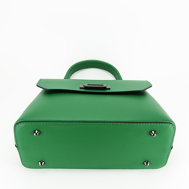 Geanta din piele naturala B-8972 123 Verde [6]