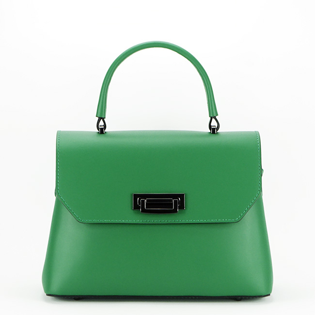 Geanta din piele naturala B-8972 123 Verde [2]