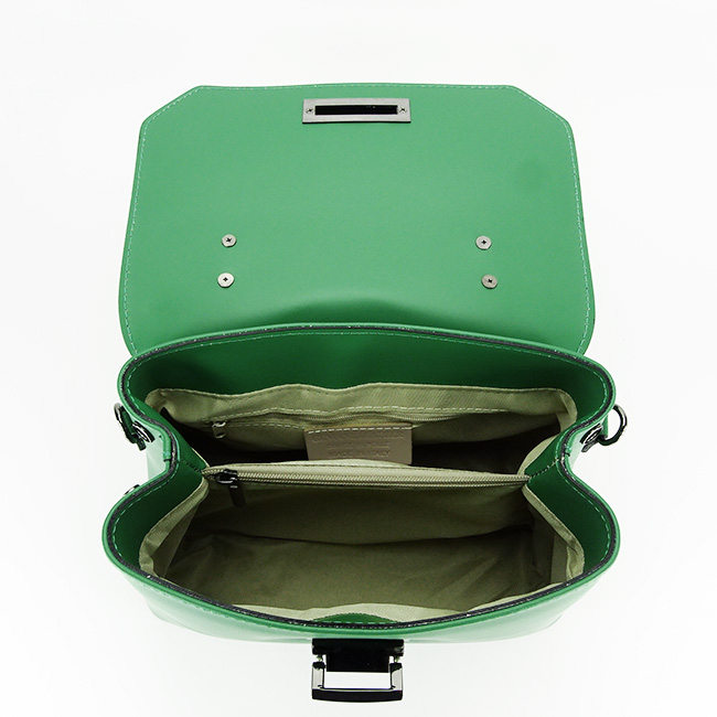 Geanta din piele naturala B-8972 123 Verde [7]