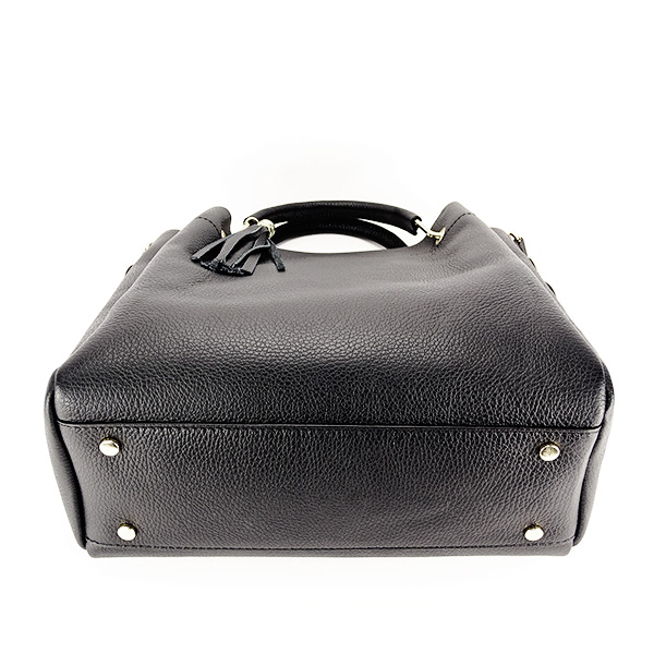 Geanta din piele naturala B-8993 122 Negru [5]