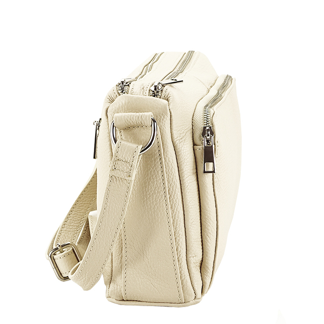 Geanta din piele naturala bej B-8981 124 [3]