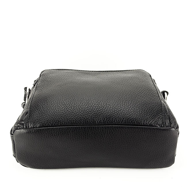 Geanta crossbody din piele naturala B-8981 124 Negru [2]
