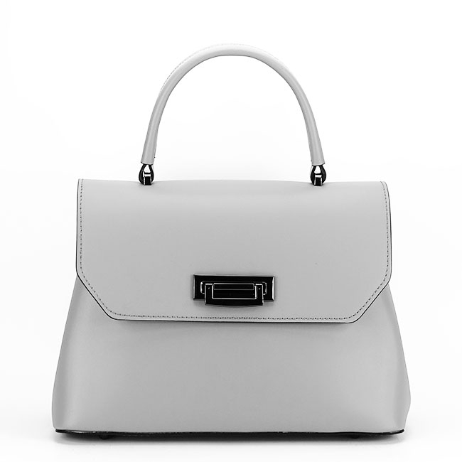 Geanta de dama din piele naturala gri B-8972 123 [2]