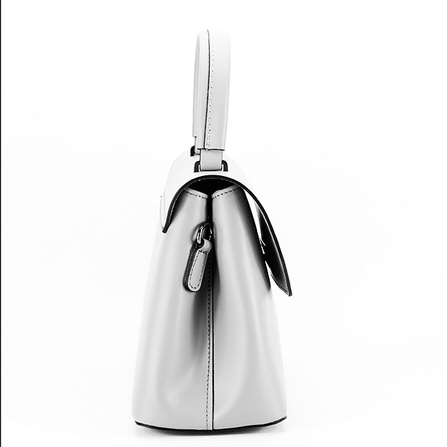 Geanta de dama din piele naturala gri B-8972 123 [4]