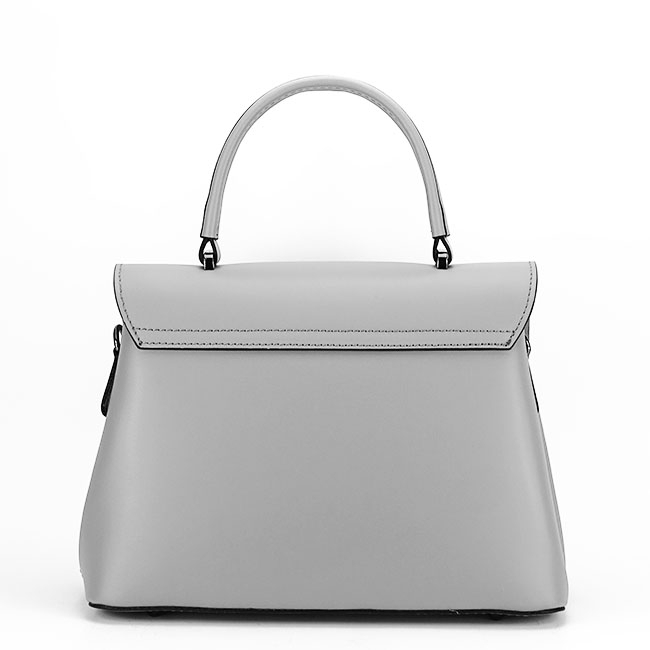 Geanta de dama din piele naturala gri B-8972 123 [5]