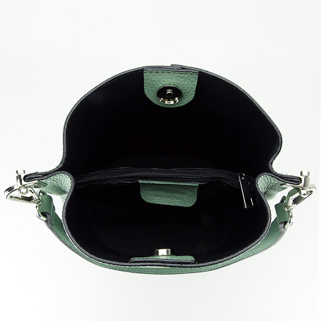 Geanta din piele naturala Made in Italy B-8951 122 Verde menta [8]