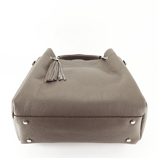 Geanta maro deschis din piele naturala B-8993 122 [6]