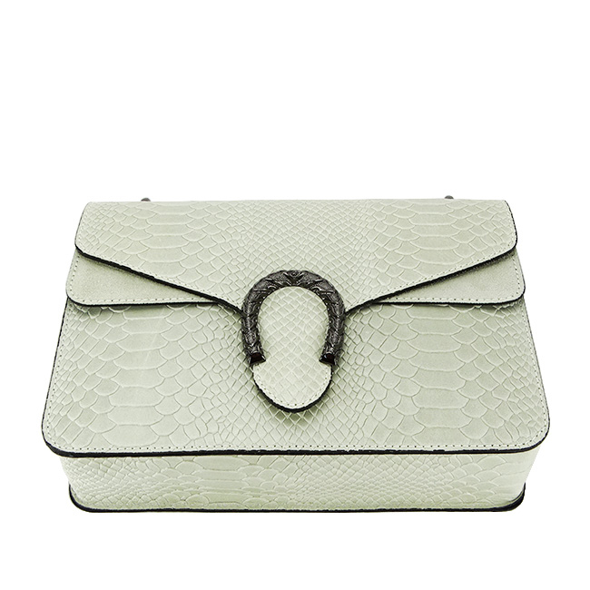 Geanta din piele naturala B-1524 123 gri deschis [5]