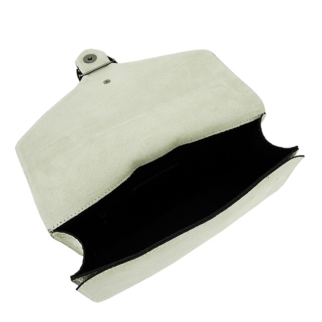 Geanta din piele naturala B-1524 123 gri deschis [6]