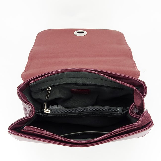 Geanta dama David Jones B-6835-1 15 Rosu bordo [7]