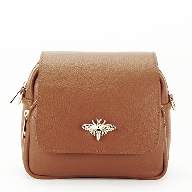 Geanta din piele naturala talie mica B-1502 122 Camel [3]
