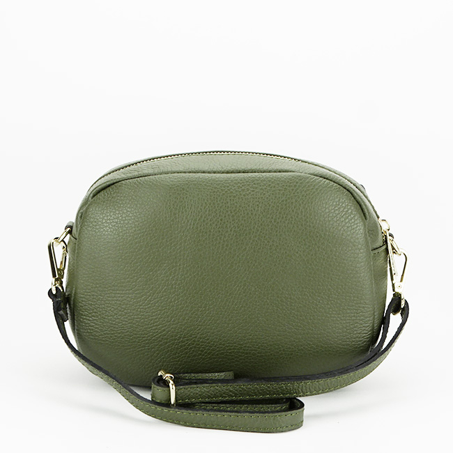 Geanta crossbody din piele naturala B-1530 120 Kaki [4]