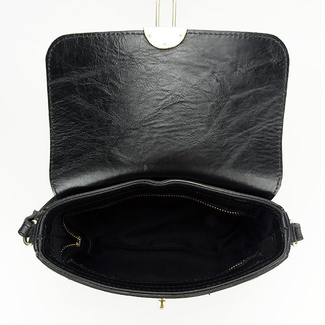 Geanta dama din piele naturala B-8958 124 Negru [6]
