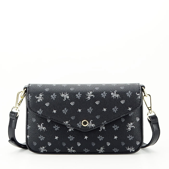 Geanta dama David Jones cu logo B-CM6120A 14 Negru [2]