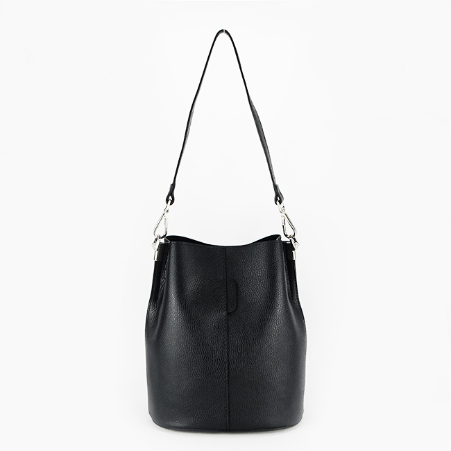 Geanta dama din piele naturala, B-8951 122, 28x24x17 cm, Negru [6]