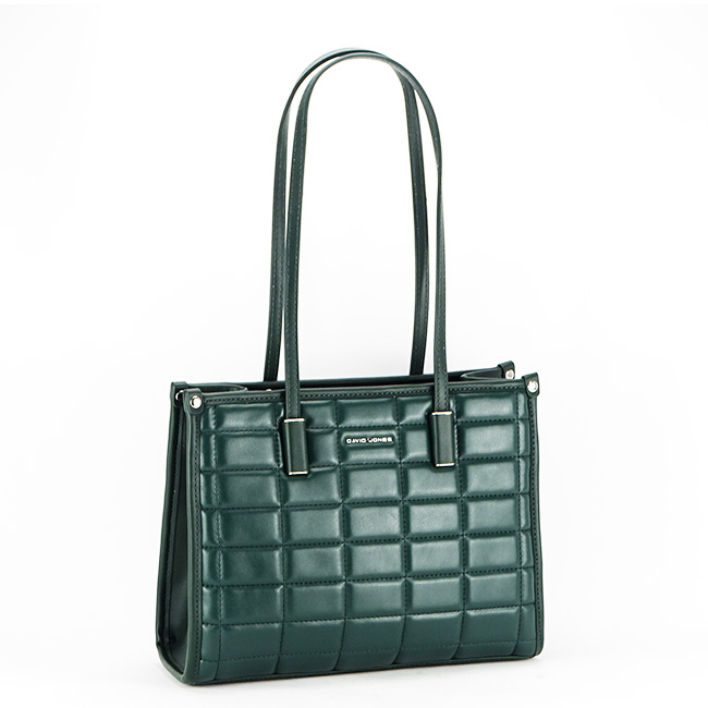 Geanta David Jones cu imprimeu B-6842-5 11 verde inchis [2]