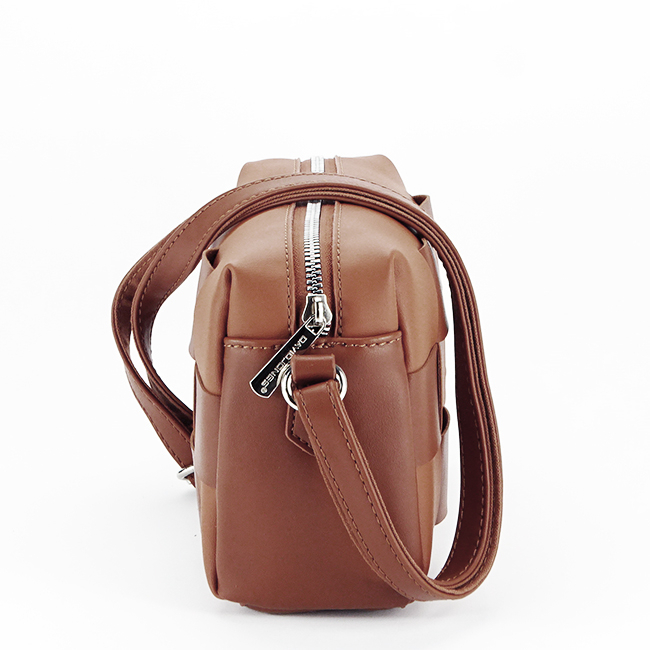Genta dama mica David Jones B-6645-1 14 Cognac [3]