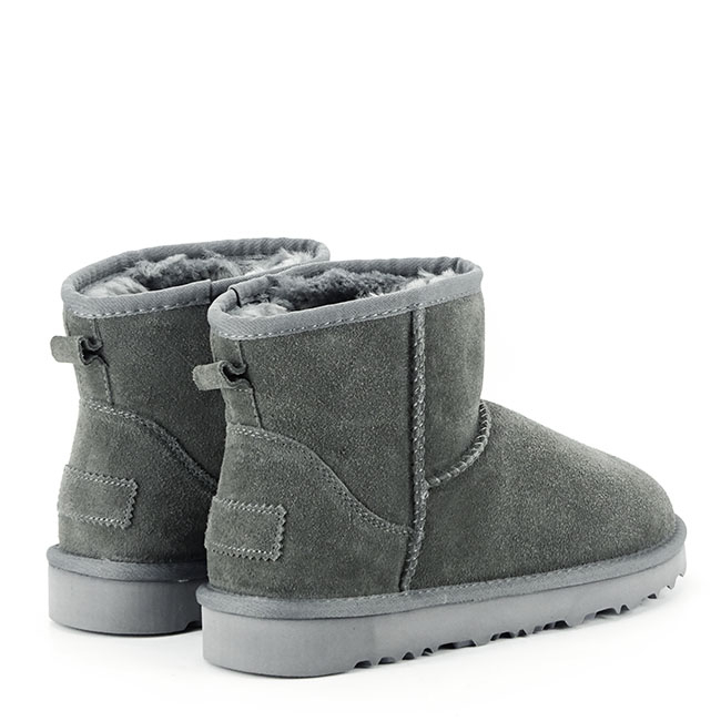 Ghete gri inchis din piele naturala B-L7854 116 [5]
