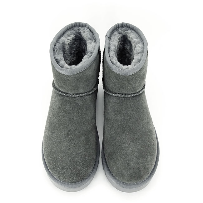 Ghete gri inchis din piele naturala B-L7854 116 [3]