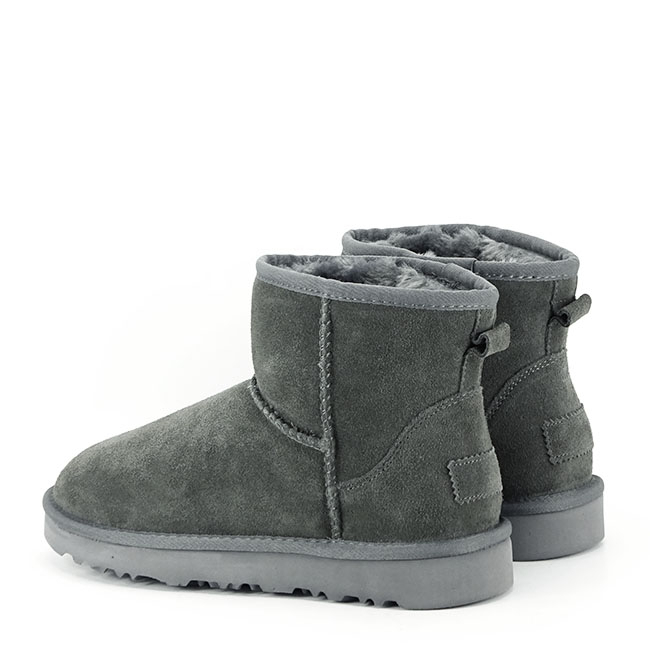 Ghete gri inchis din piele naturala B-L7854 116 [7]
