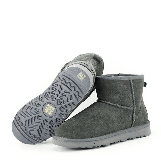 Ghete gri inchis din piele naturala B-L7854 116 [8]