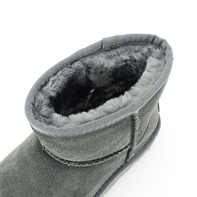 Ghete gri inchis din piele naturala B-L7854 116 [9]