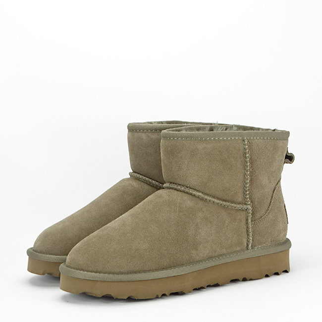 Ghete maro taupe din piele naturala Fiona 19 [2]