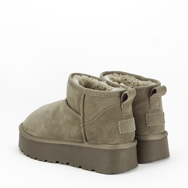 Ghete maro taupe din piele naturala B-JB1924 118 [4]