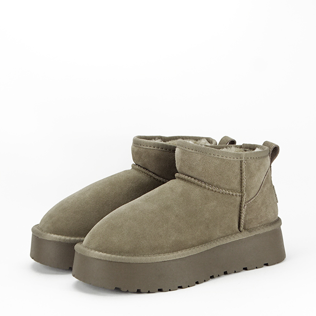 Ghete maro taupe din piele naturala B-JB1924 118 [3]